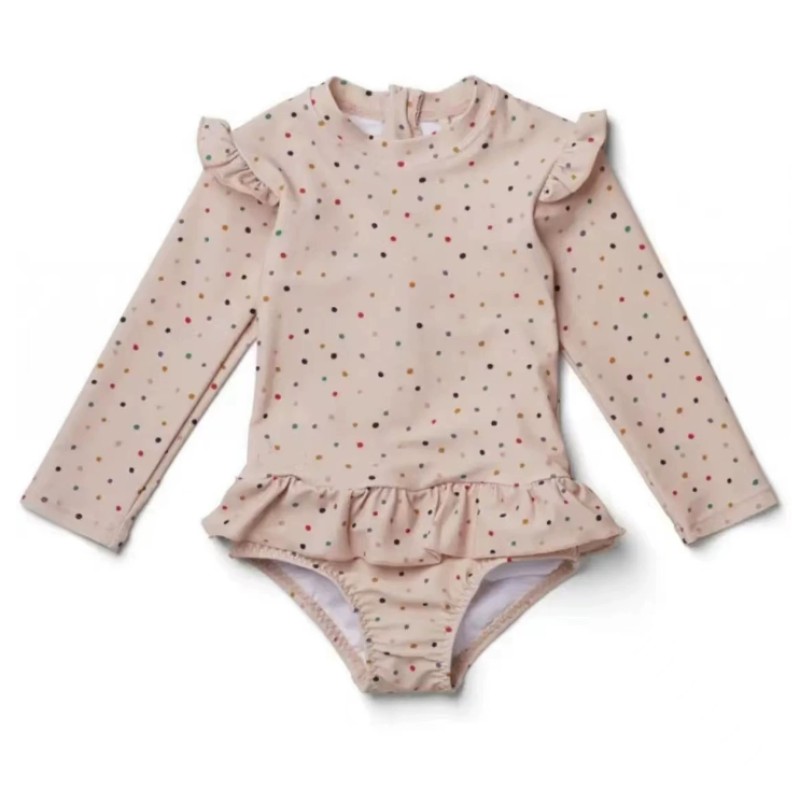 Girls Swimsuit Factory - One Piece Floral With Hat