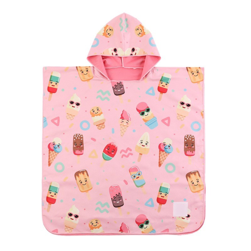 Girls Poncho Supplier - Summer Printed Robe Style