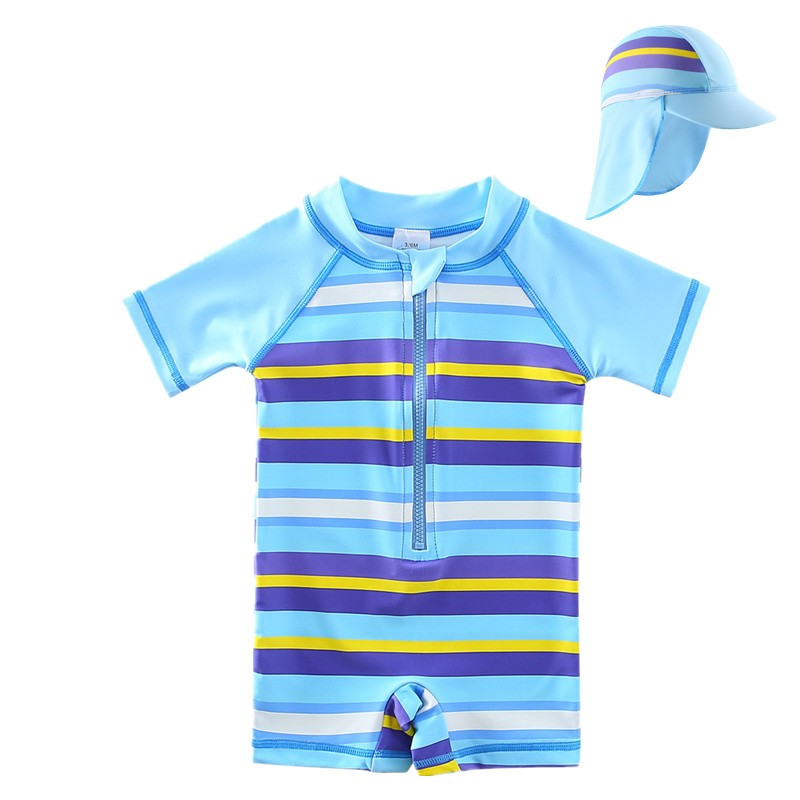 Baby Swimwear Supplier - One Piece With Hat Zipper