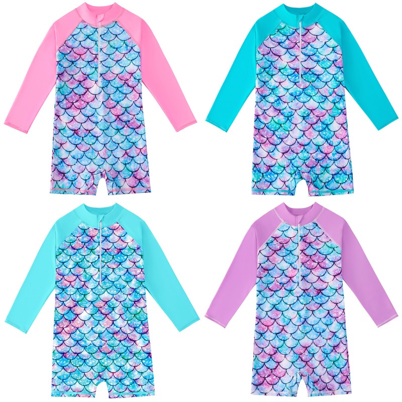 Girls Swimsuit Factory - Mermaid Long Sleeve