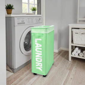 Laundry Basket Supplier - Two Pockets Aluminum Divided
