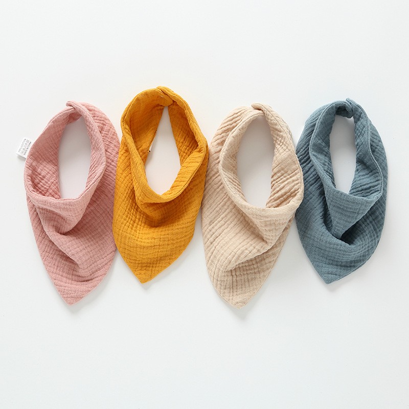 Bandana Bibs Factory - 100% Cotton Muslin Hide Stitching