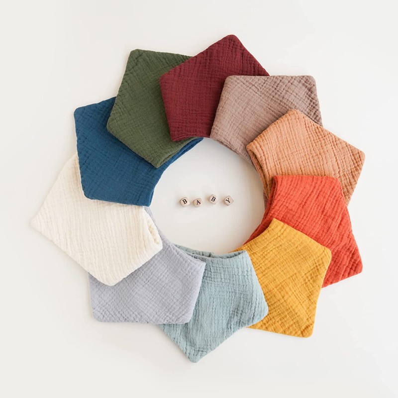 Drool Bibs Supplier - 100% Cotton Absorbent Printed