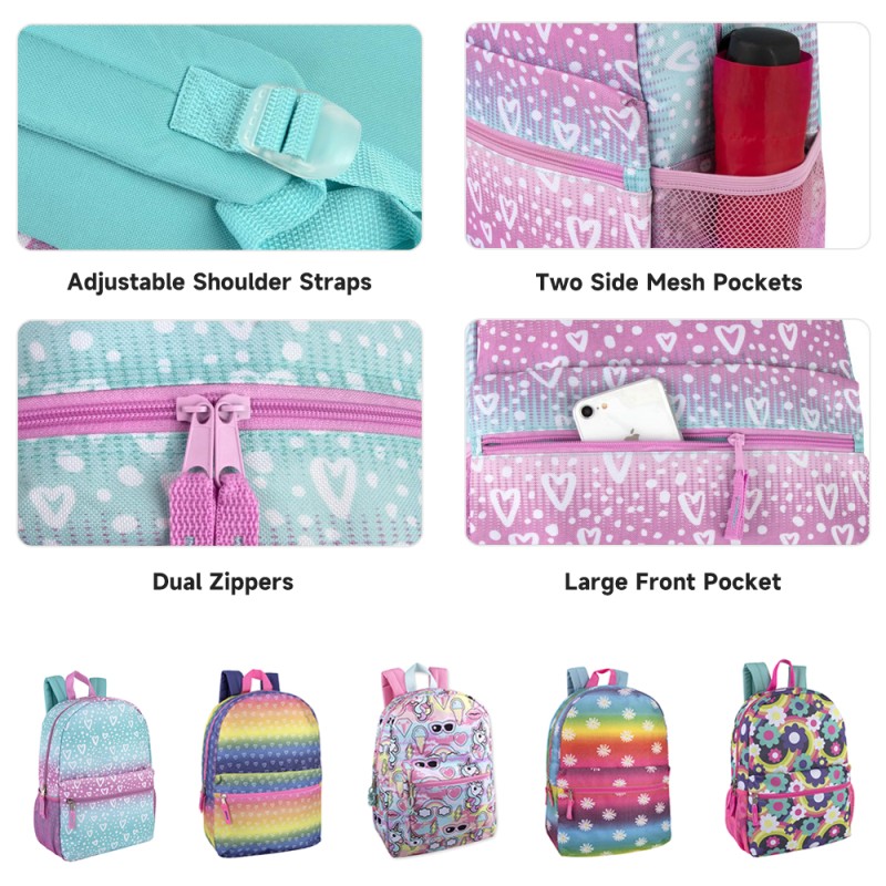 School Bags Manufacturer - Geometric Pattern Polyester