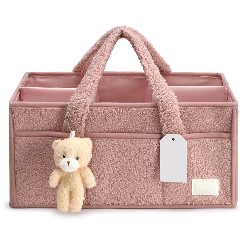 Portable Organizer Manufacturer - Fleece Teddy Travel Tote