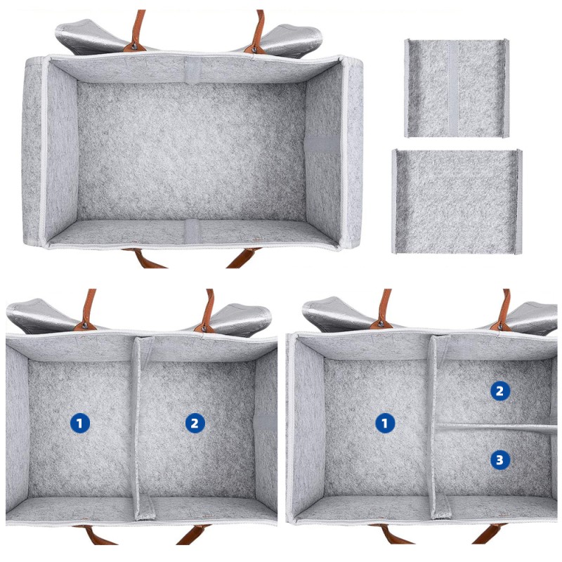 Storage Basket Supplier - Eco-friendly Felt Print Pattern