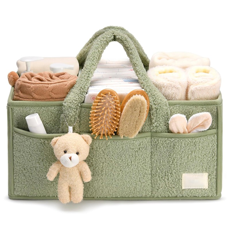 Portable Organizer Manufacturer - Fleece Teddy Travel Tote
