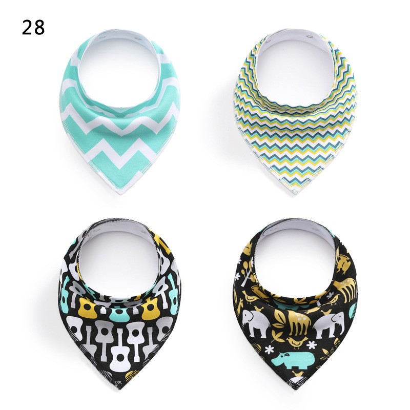 Organic Bibs Manufacturer - Snap Button Closure Printed