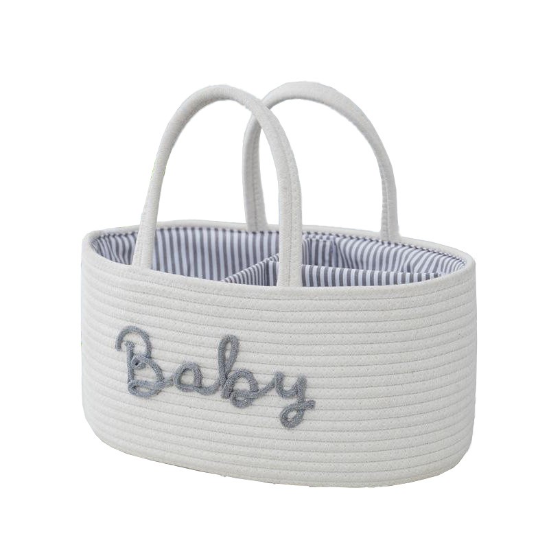 Diaper Caddy Manufacturer - Cotton Rope Tote Bag Organizer