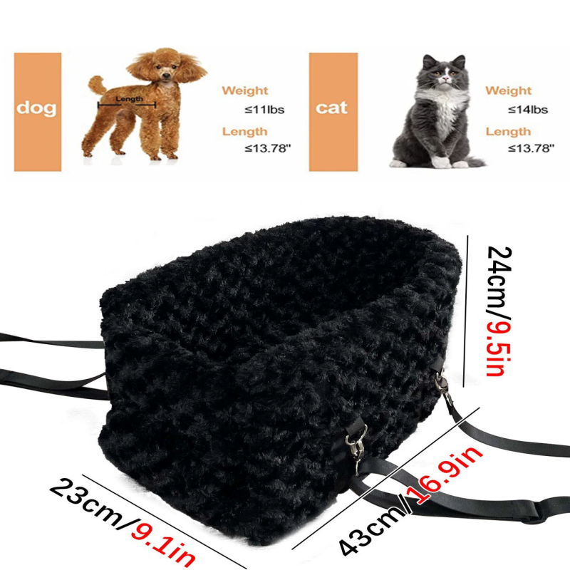 Pet Car Cushion Factory - Warm Velvet Console Armrest Mat