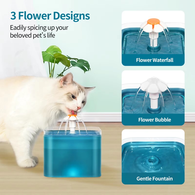 Cat Water Fountain Factory - Automatic USB LED Smart