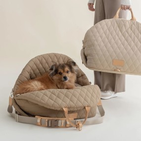 Pet Carrier Manufacturer - Fashionable Soft Fluffy Car Seat