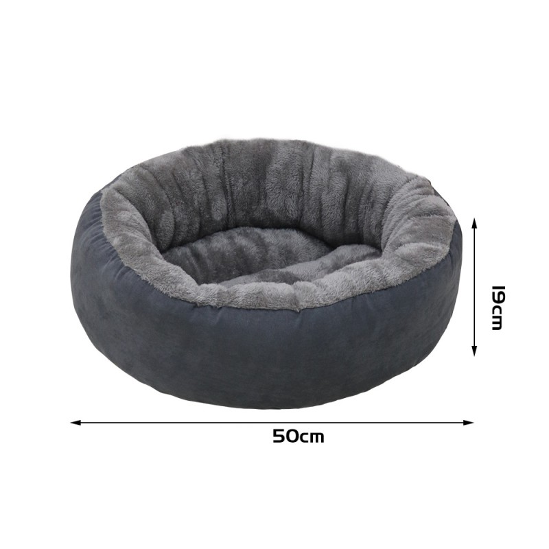Dog Bed Supplier - Modern Donut Plush Suede Anti-slip