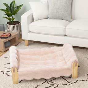 Pet Wooden Bed Supplier - Rabbit Plush Soft Comfortable Winter