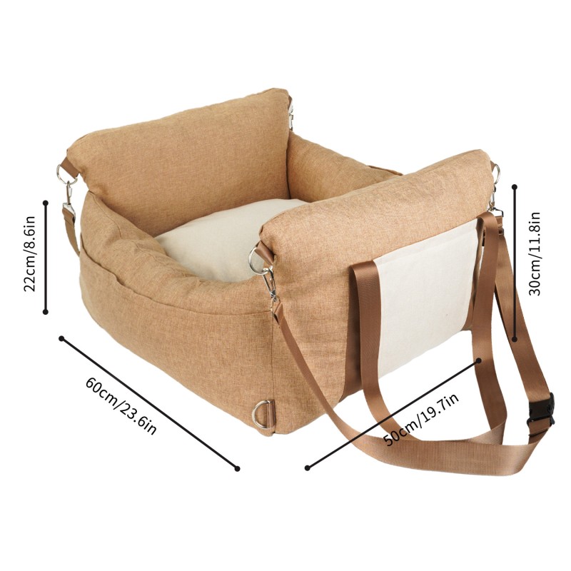 Pet Carrier Supplier - Luxury Portable Travel Car Dog Bed