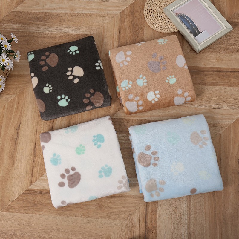 Pet Sofa Blanket Factory - Thicker Paw Print Soft Flannel
