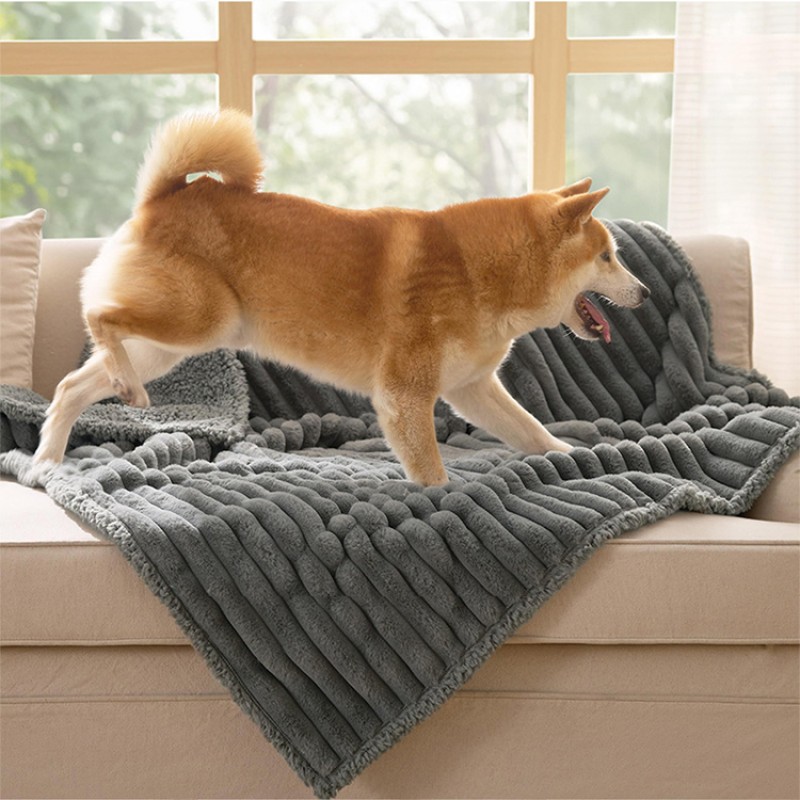 Pet Blanket Supplier - Lamb Hair Velvet Checkered Water-resistant