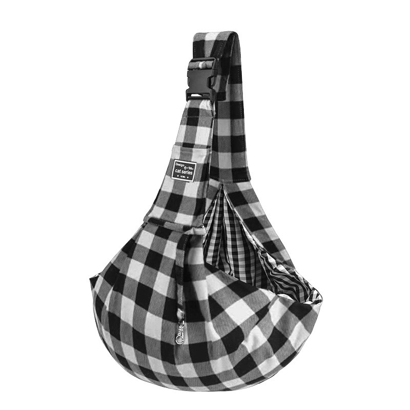Pet Bag Factory - Red Black Check Shoulder Strap