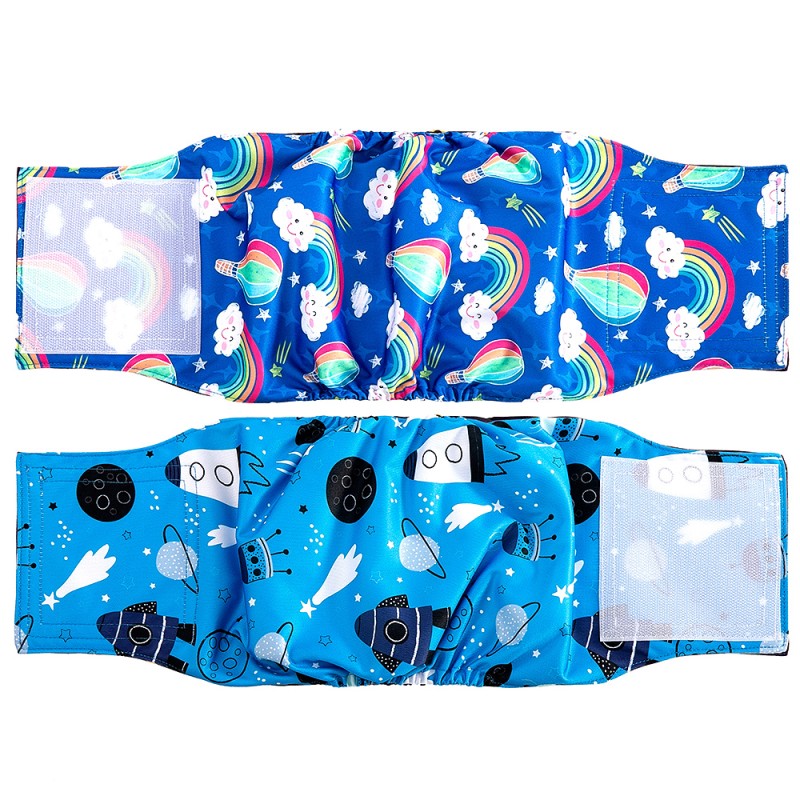 Male Dog Diapers Factory - Reusable Microfiber Leak Guard