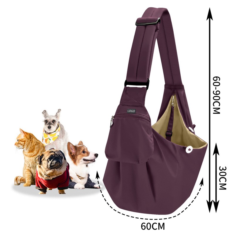 Dog Sling Carrier Factory - Outdoor Travel Shoulder Bag Label