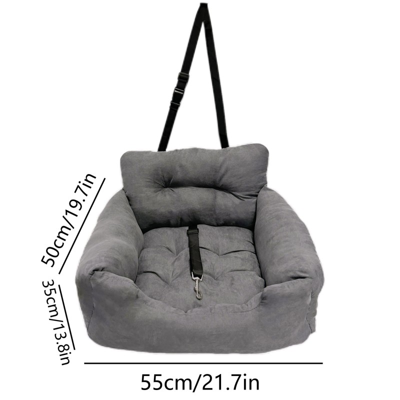 Dog Car Seat Manufacturer - Luxury Comfy Velvet Fabric Single