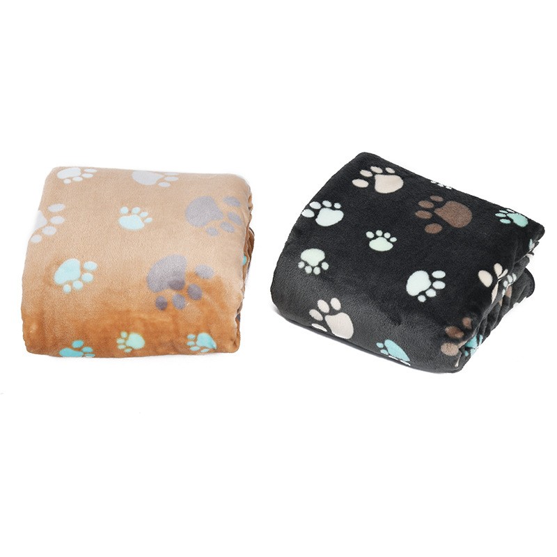Dog Blanket Manufacturer - Double Layer Waterproof Paw Print