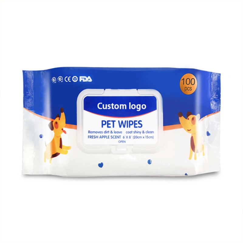 Pet Wipes Manufacturer - Custom Flushable Biodegradable 100pcs