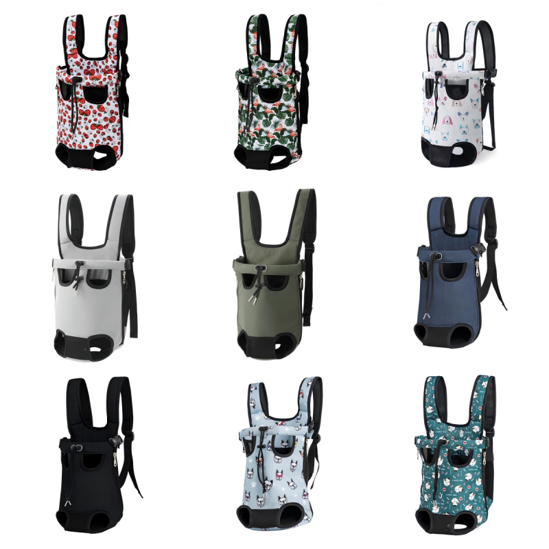 Pet Backpack Manufacturer - Canvas Luxury Printed Chest Bag