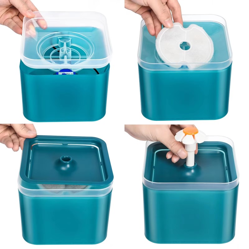 Cat Water Fountain Factory - Automatic USB LED Smart