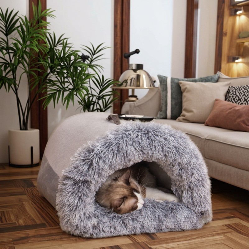 Pet Bed Manufacturer - Solid Corduroy Animal Print Design