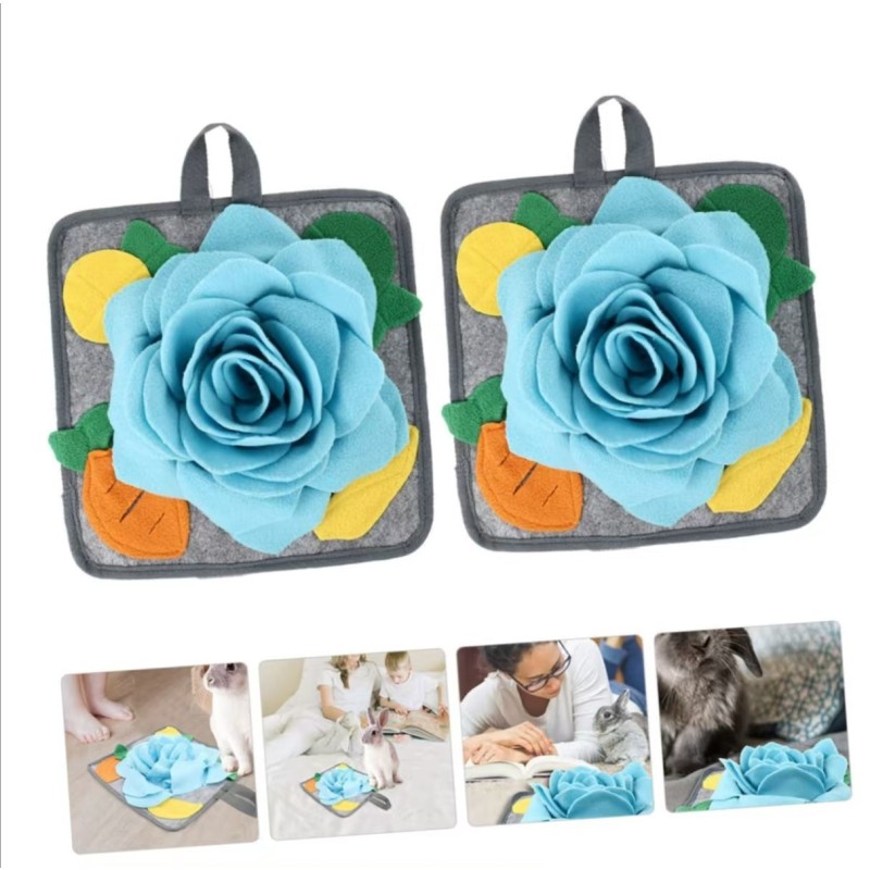 Sniffing Mat Factory - Rose Shape Rabbit Foraging Toy
