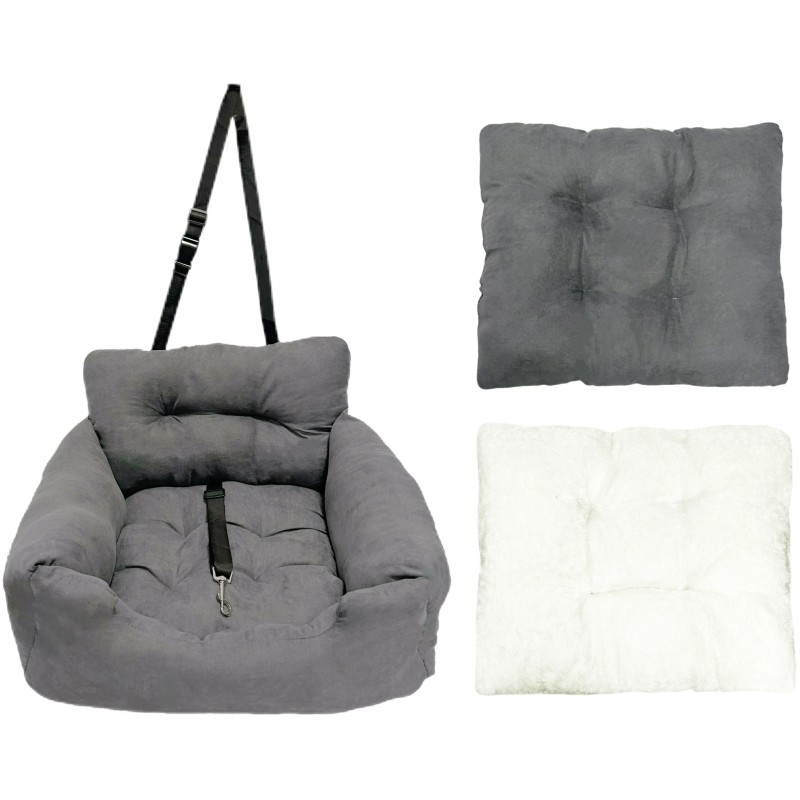 Dog Car Seat Manufacturer - Luxury Comfy Velvet Fabric Single