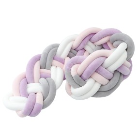 Baby Pillow Cushion Supplier - Plush Velvet Knotted Braided