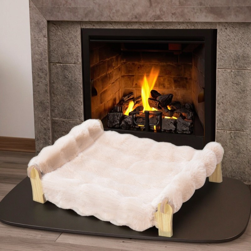 Pet Wooden Bed Supplier - Rabbit Plush Soft Comfortable Winter