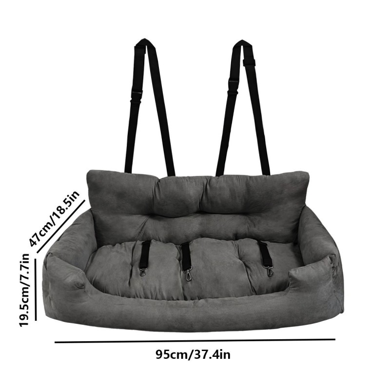 Dog Car Seat Manufacturer - Luxury Comfy Velvet Fabric Single