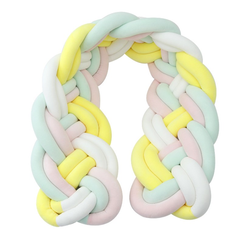 Baby Pillow Cushion Supplier - Plush Velvet Knotted Braided