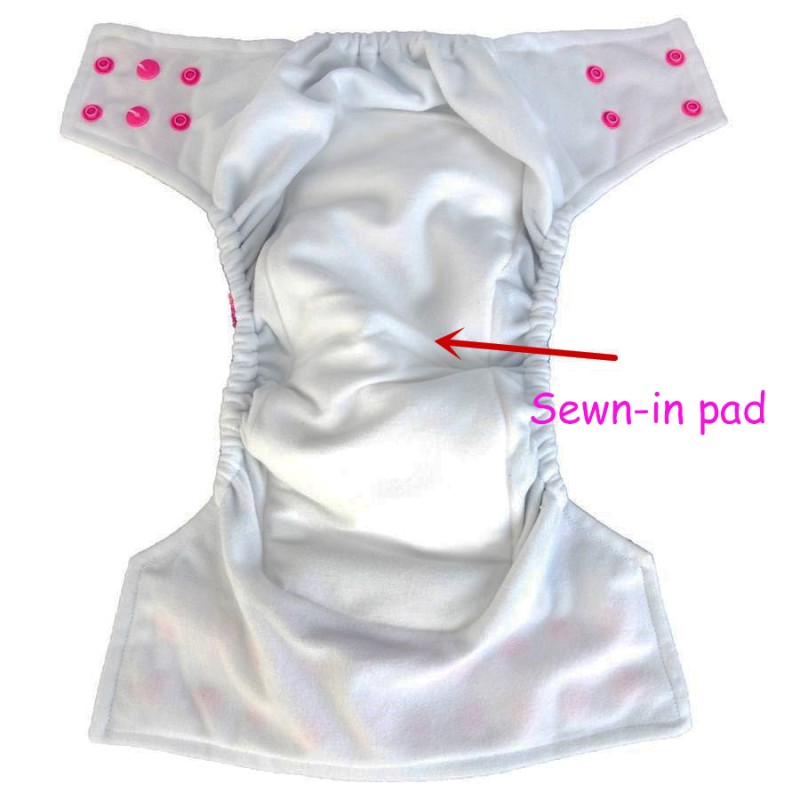 Cloth Diaper Manufacturer - Classic AIO Pocket Contrasty Tabs