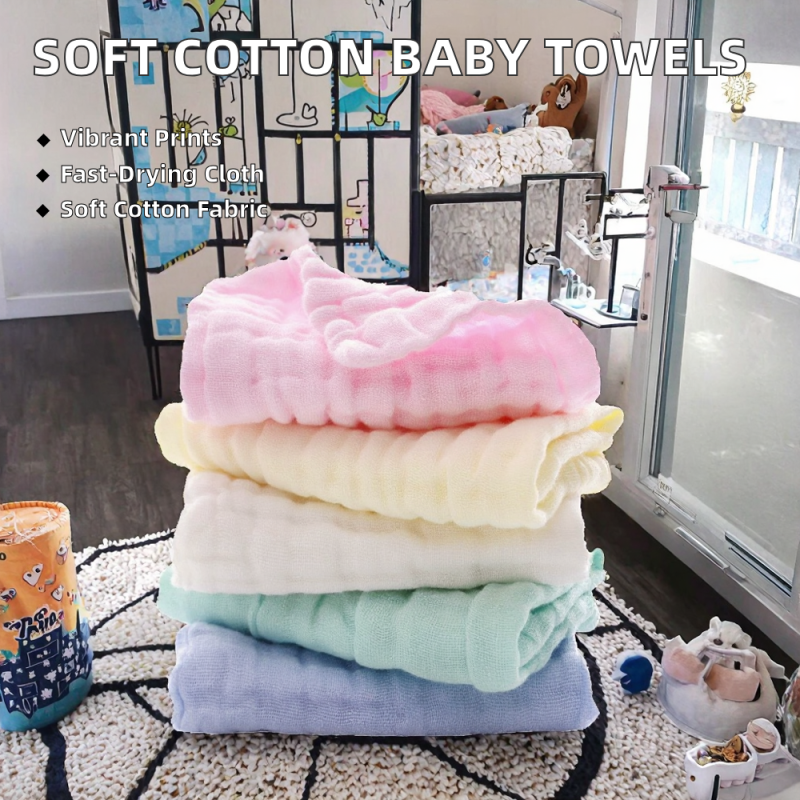 Face Towel Manufacturer - Natural Cotton Square Gauze