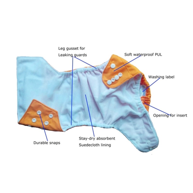 Cloth Diaper Manufacturer - Reusable Cotton Pocket Leak Guard