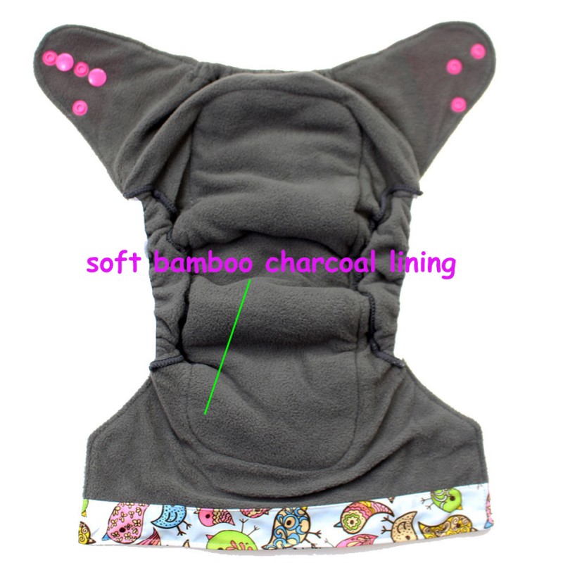Cloth Diaper Factory - Printed AIO 3D Double Gussets