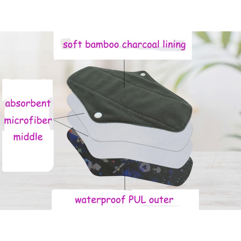 Cloth Pad Manufacturer - Anti Bacterial Bamboo Charcoal