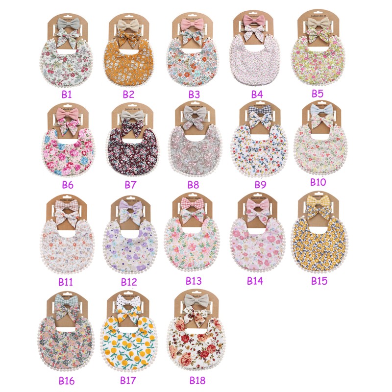 Newborn Bib Manufacturer - Cotton Drool Dribbler Reversible