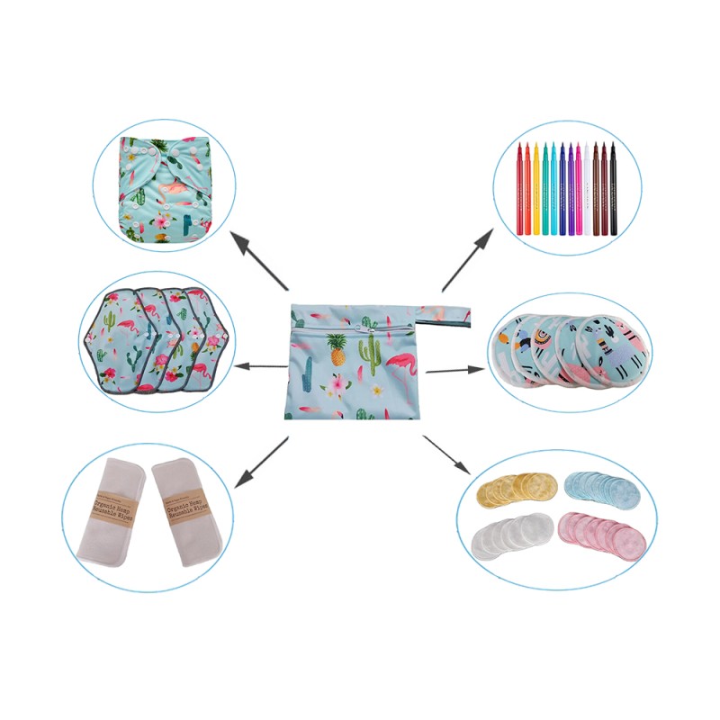 Travel Bag Manufacturer - Portable Mini Wet Bag PUL Print