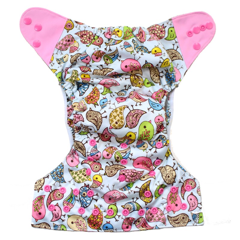 Cloth Diaper Factory - Printed AIO 3D Double Gussets