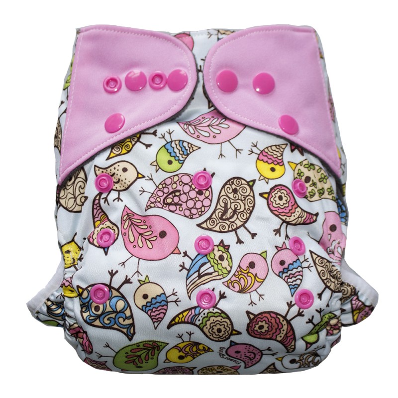 Cloth Diaper Factory - Printed AIO 3D Double Gussets
