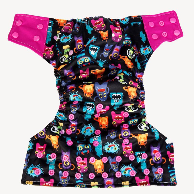 Cloth Nappy Manufacturer - Modern One Size Contrasty Tabs