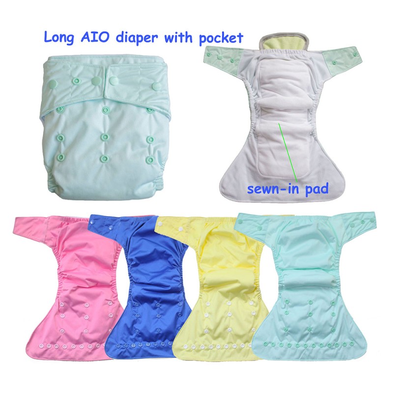 Pocket Diaper Manufacturer - Baby Long Pocket AIO Reusable