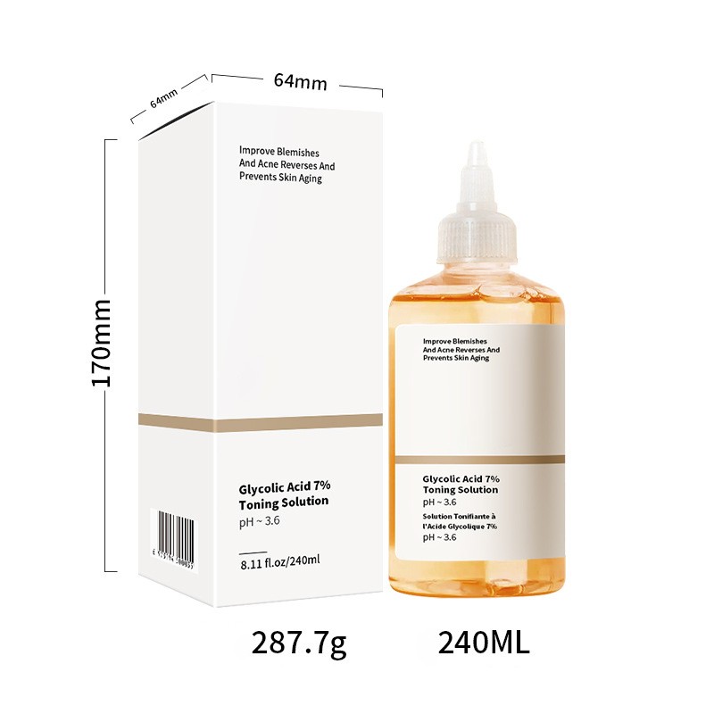 Glycolic Acid Toner Manufacturer - OEM 7% Moisturizing Acne Care Essence