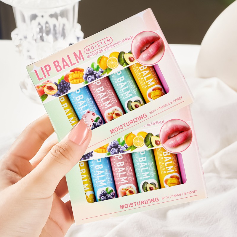 Lip Balm Set Manufacturer - Hot Sale 6 Pack Fruit Flavor Lip Care