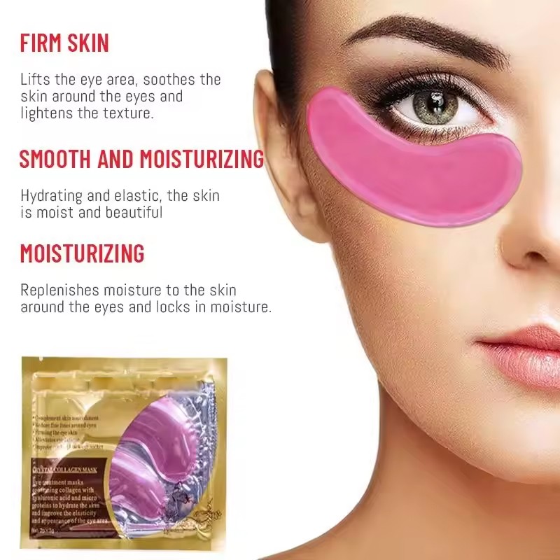 Eye Patch Factory - Pink Green Caffeine Hydrogel Collagen 24k Gold